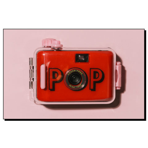 Red analog camera