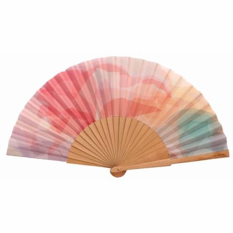 Rossinyol multicolor printed fan