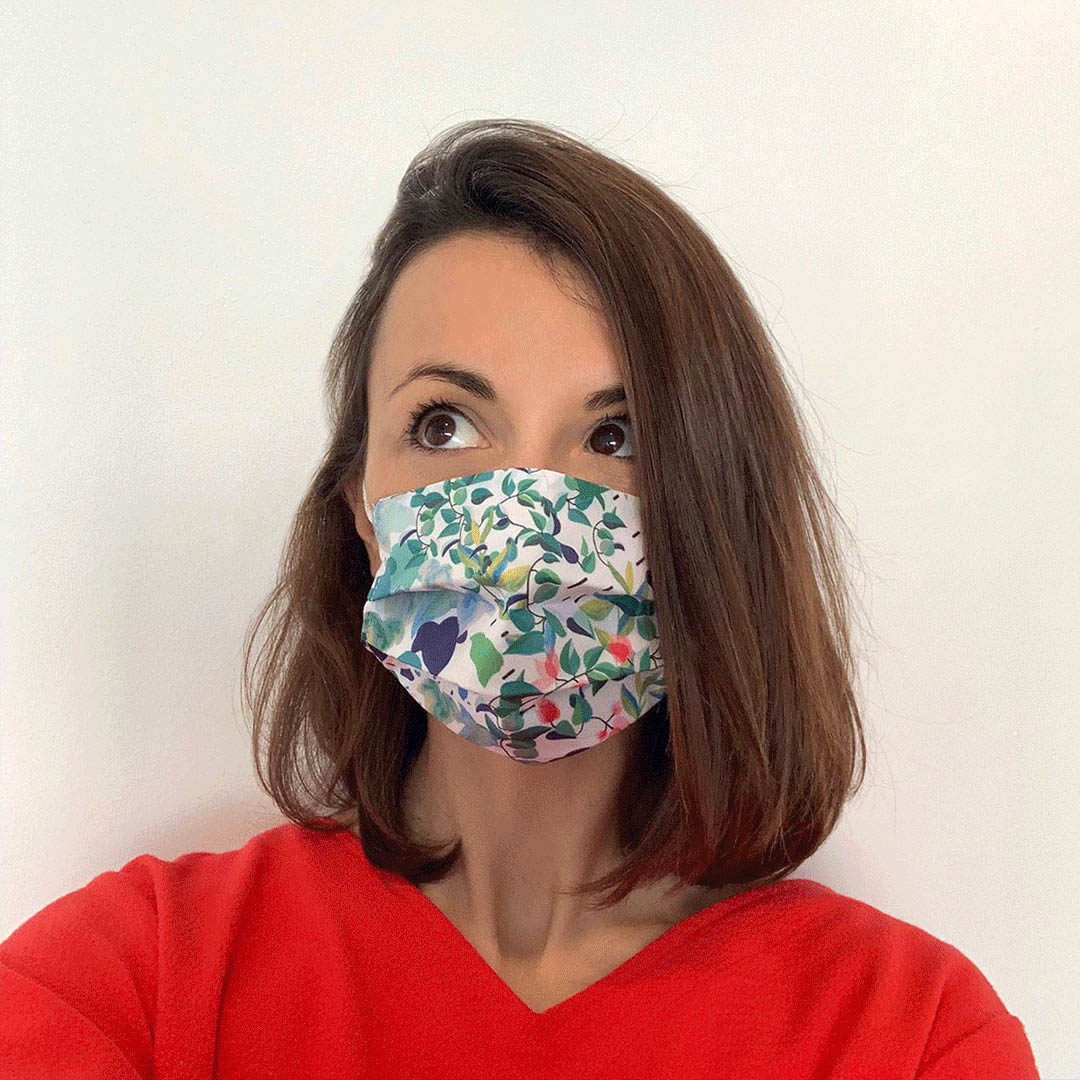 Printed reusable face mask Batlle