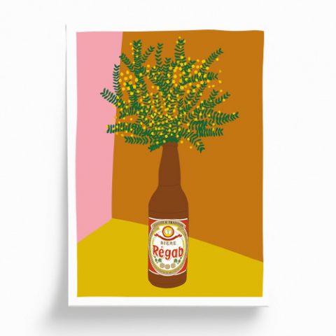 “Regab beer” illustration 42 x 29,7 cm
