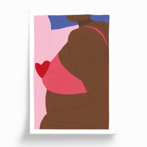 “Coup de coeur” illustration 29,7 x 21 cm